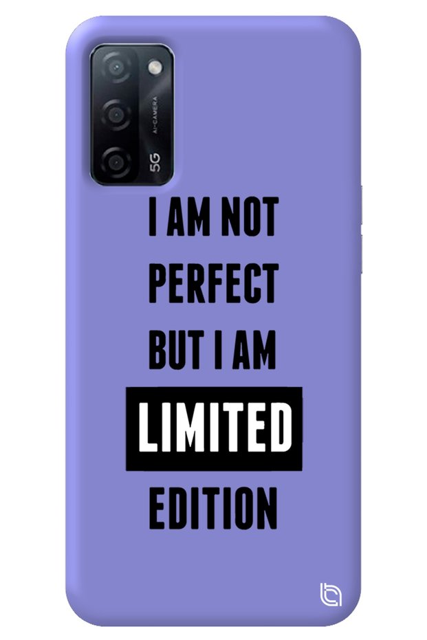Oppo A52 Lilac Colored Premium Velvet Inside Limited Patterned Silicone Phone Case