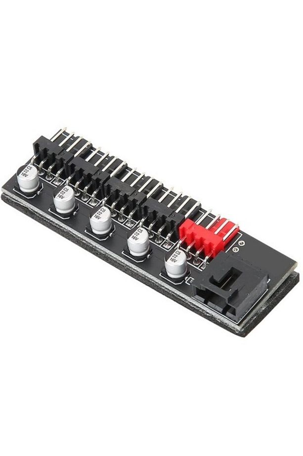 4989 Fan Çoklayıcı 5 Port Y Pwm Splitter 4 Pin Hub Cpu Kablo Çoğaltıcı - 2