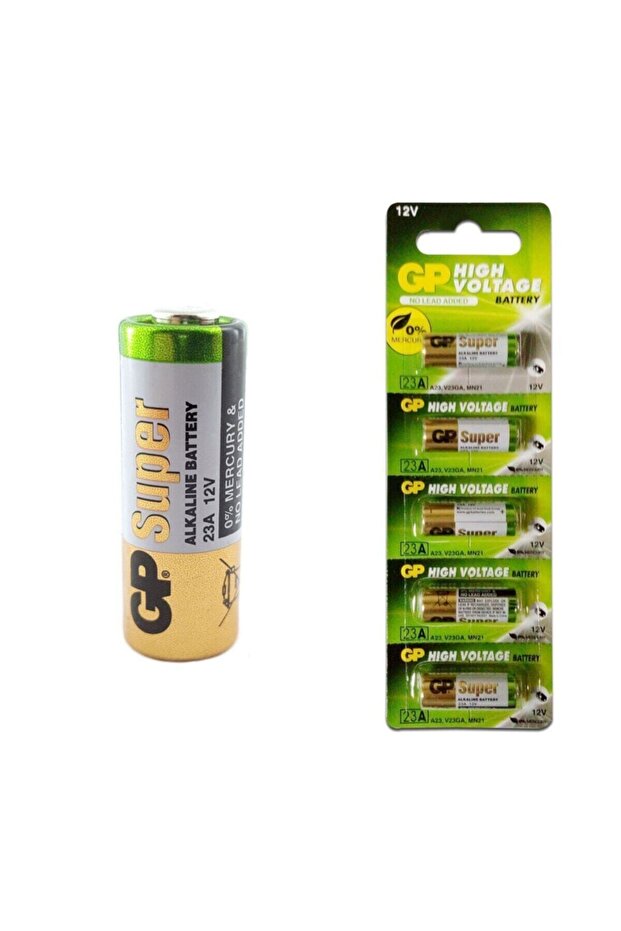 GP Alarm Araç Garaj Araç Kepenk Kumanda Pili 23 A 12 Volt Alkalin Pil 23a 12v 23a Alkalıne Pil