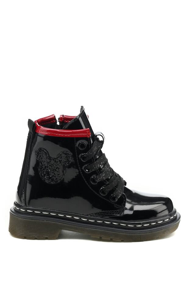 511800.p1pr Siyah Kız Çocuk Sneaker Bot - 2