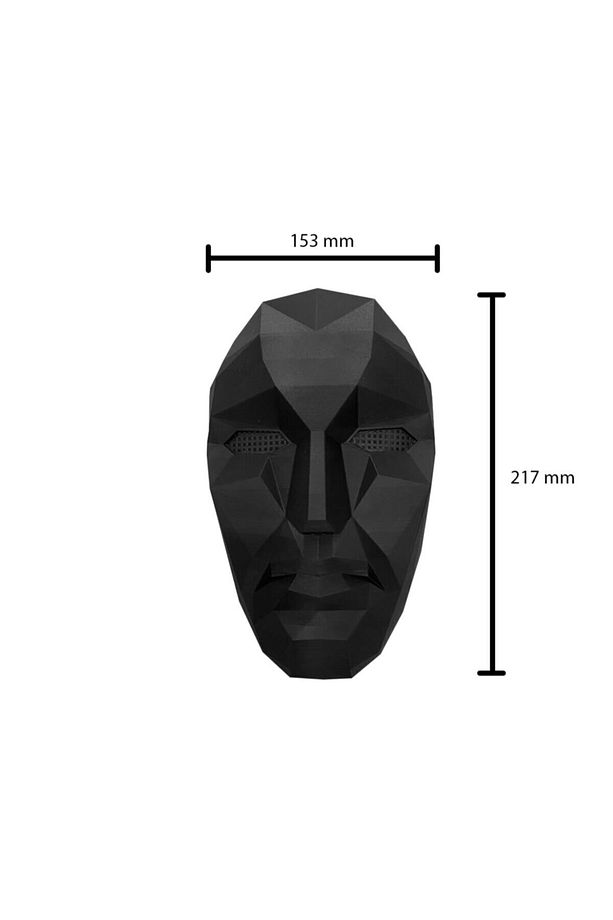 Squid Game Yönetici Maske Parlak Siyah (3dprinter) - 1