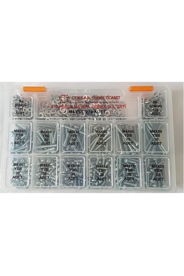 M4 Ysb Vida Somun Pul Seti 810 Adet - 3
