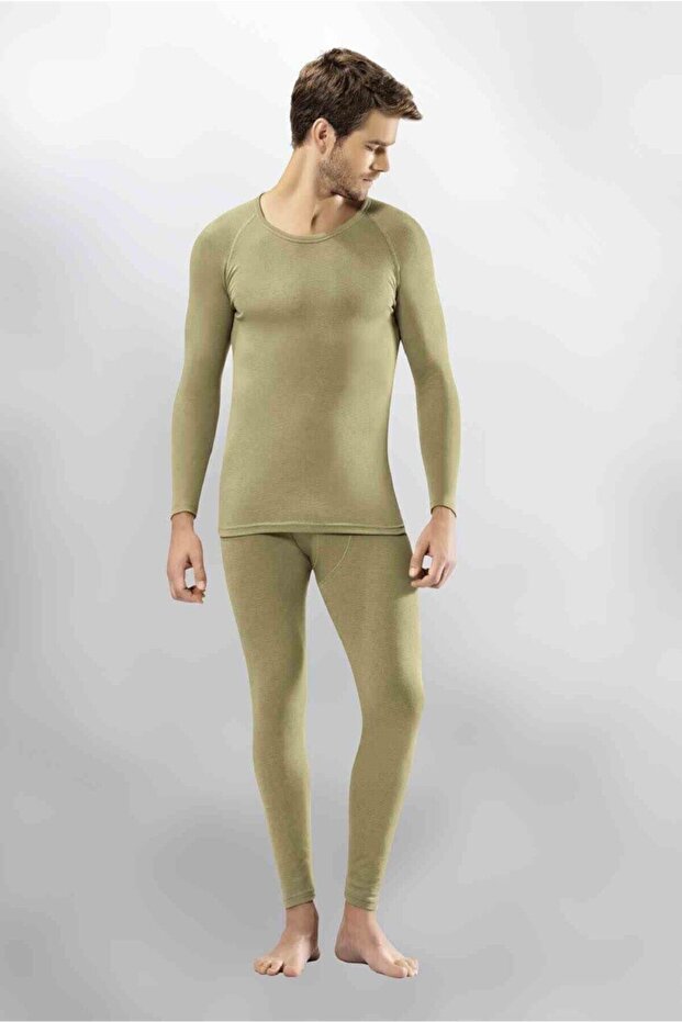 Kota Khaki Green Men's Thermal Suit