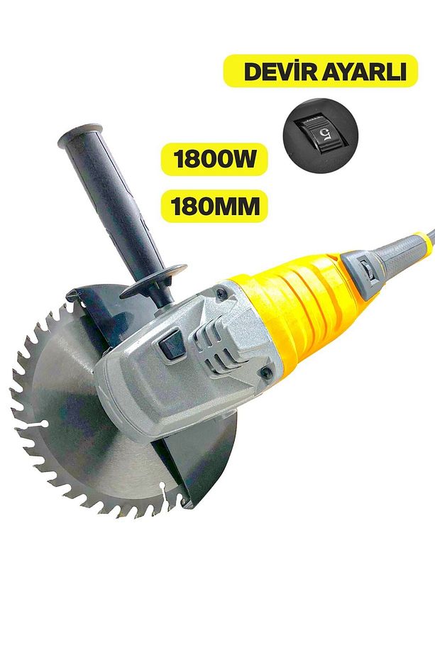 Rwrx-3099 1800 W Profesyonel Devir Ayarlı 180mm Büyük Boy Spiral Taşlama Makinesi - 4