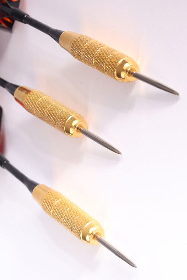 20 Gr. Dart Oku (3’lü Set) - Çelik Uç + Pirinç Gövde + Renkli Kanat - Dart Oku Seti - 3