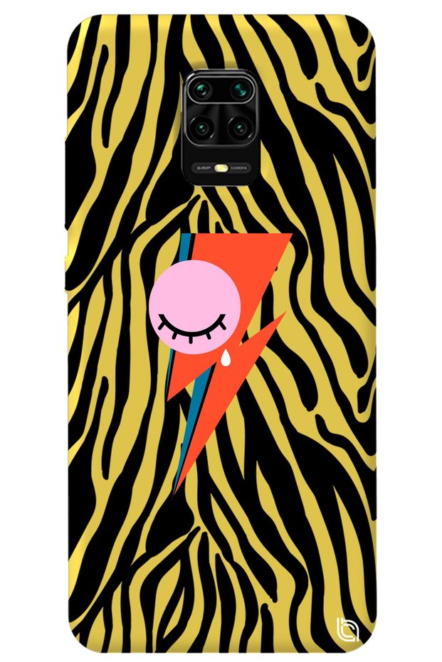 Xiaomi Redmi Note 9 Pro Yellow Color Premium Velvet Eye Tears Patterned Silicone Phone Case