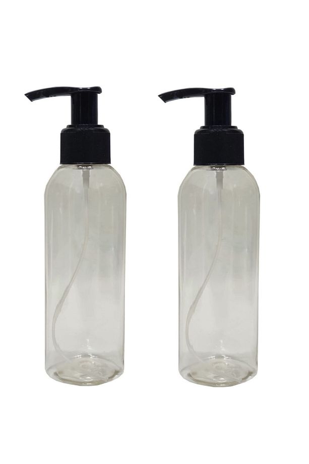 Sert Plastik 200 Ml Boş Sprey Kolonya Dezenfektan Şişesi + Sıvı Sabun Pompalı 2 Adet - 1
