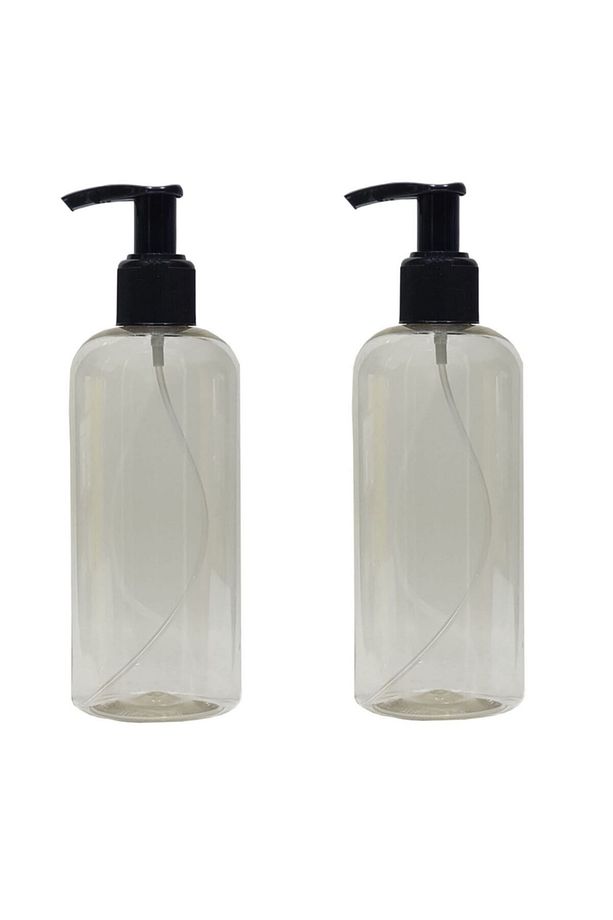 Sert Plastik 400 Ml Boş Sprey Kolonya Dezenfektan Şişesi + Sıvı Sabun Pompalı 2 Adet - 1