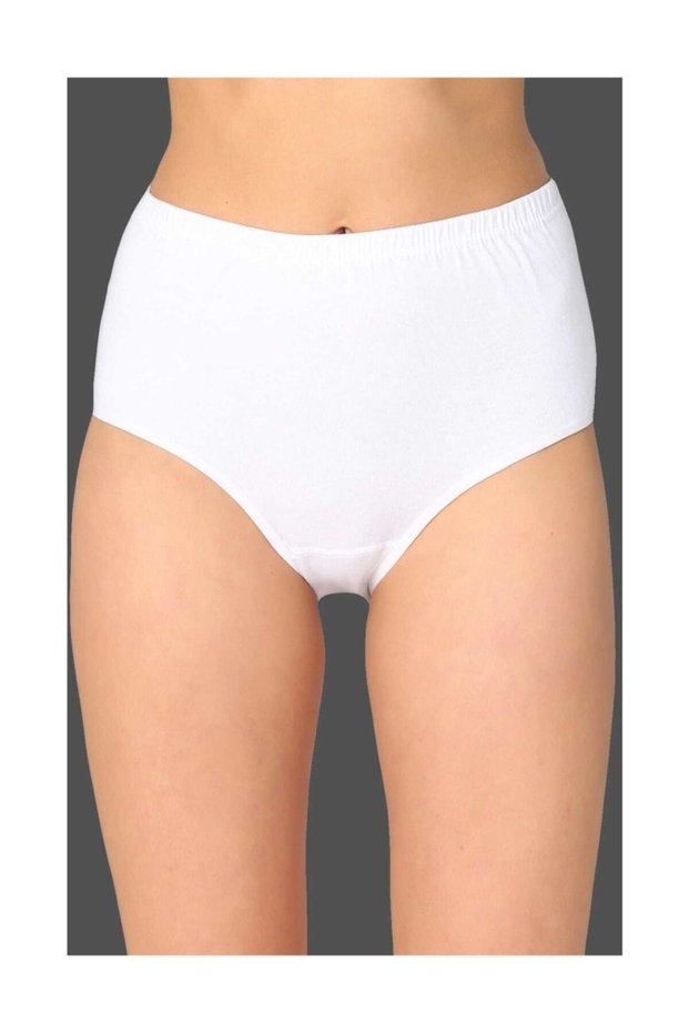 Women's White 6-Pack Cotton Rib Bato Panties