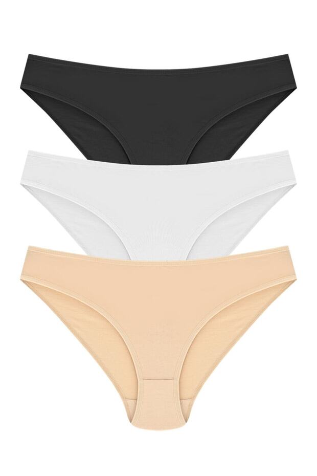 Women's Cotton Bikini Model Panties 3-Pack