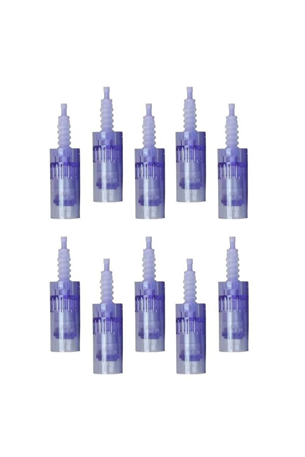 10 Adet 42 Pin Dermapen A6 Ve A1 Iğnesi Orijinal Dermapen Iğne Kartuşu Mavi Soket - 1