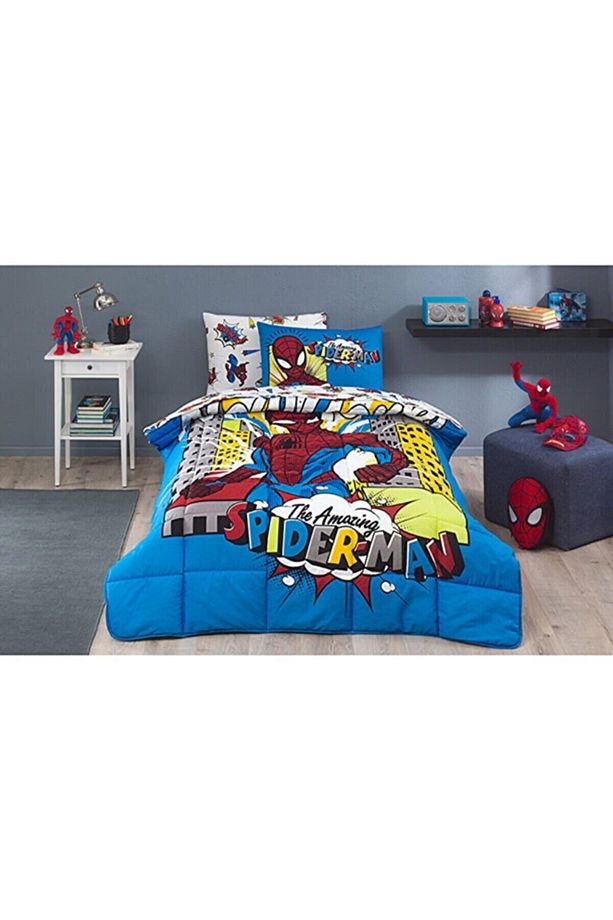Lisanslı Tek Kişilik Yorgan Seti Spiderman New York - 2