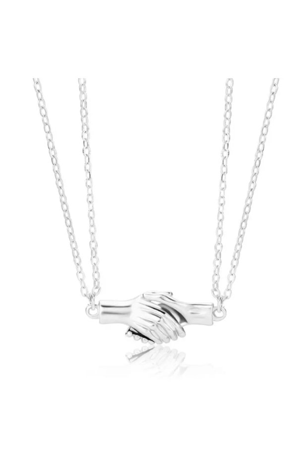 Double Magnetic Hand Necklace Magnetic Hand Necklace Dear Necklace