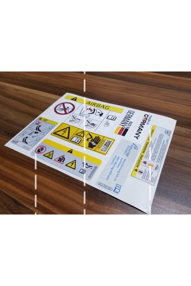 Engine Fault Airbag Sticker Set 20cm