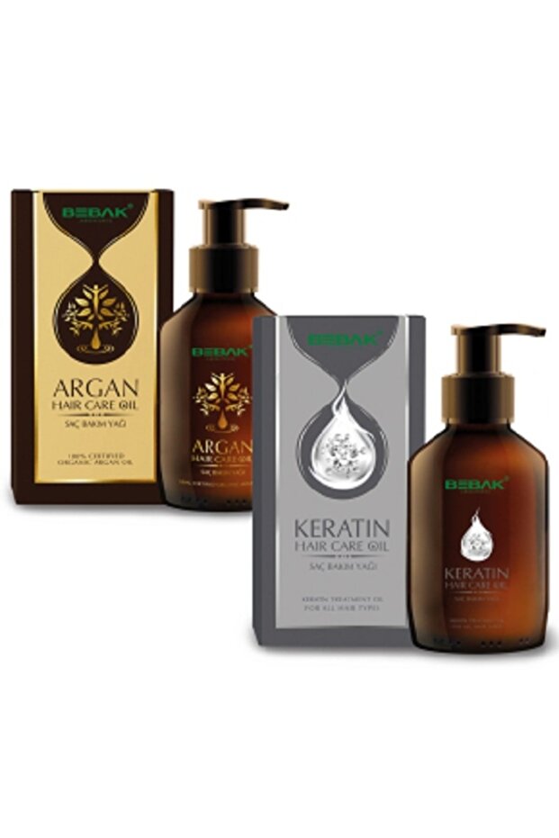 Argan Sac Bakim Yagi 100 ml + Keratin Sac Bakim Yagi 100 ml - 1
