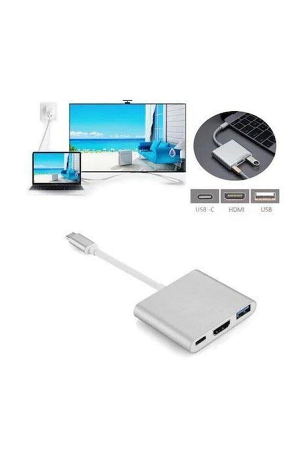 Hdmı Type-c Usb 3.0 4k Dıgıtal Av Multıport Adapter - 2
