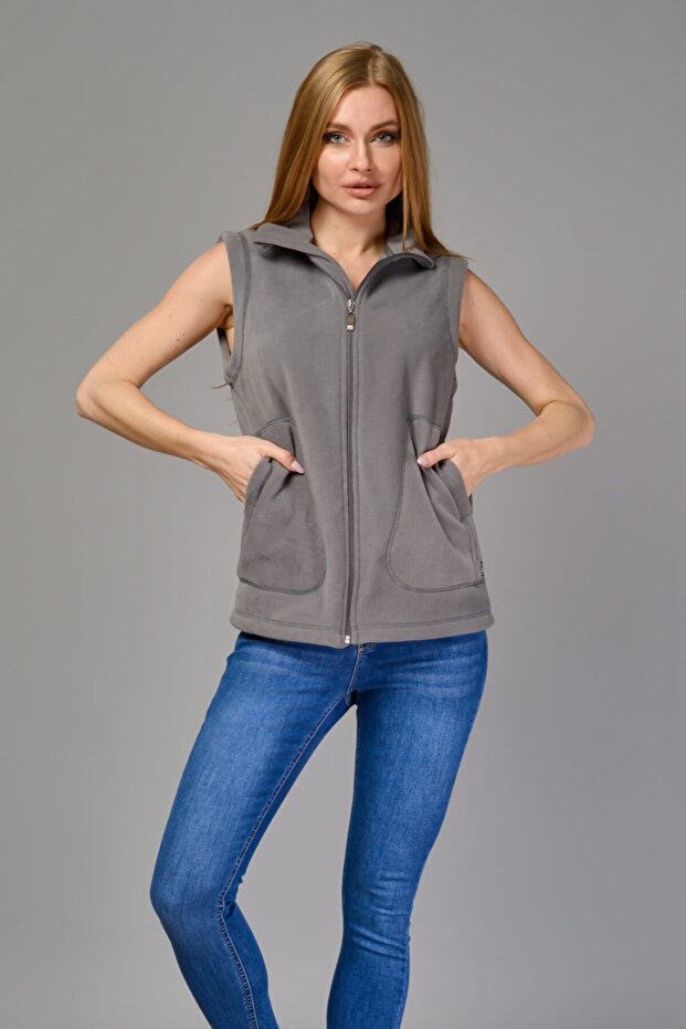 Fleece Zippered Vest