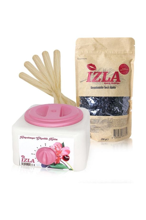 Sir Ağda Makine + Siyah Soyulabilen Boncuk Ağda + Spatula Seti 9874521364152 - 1
