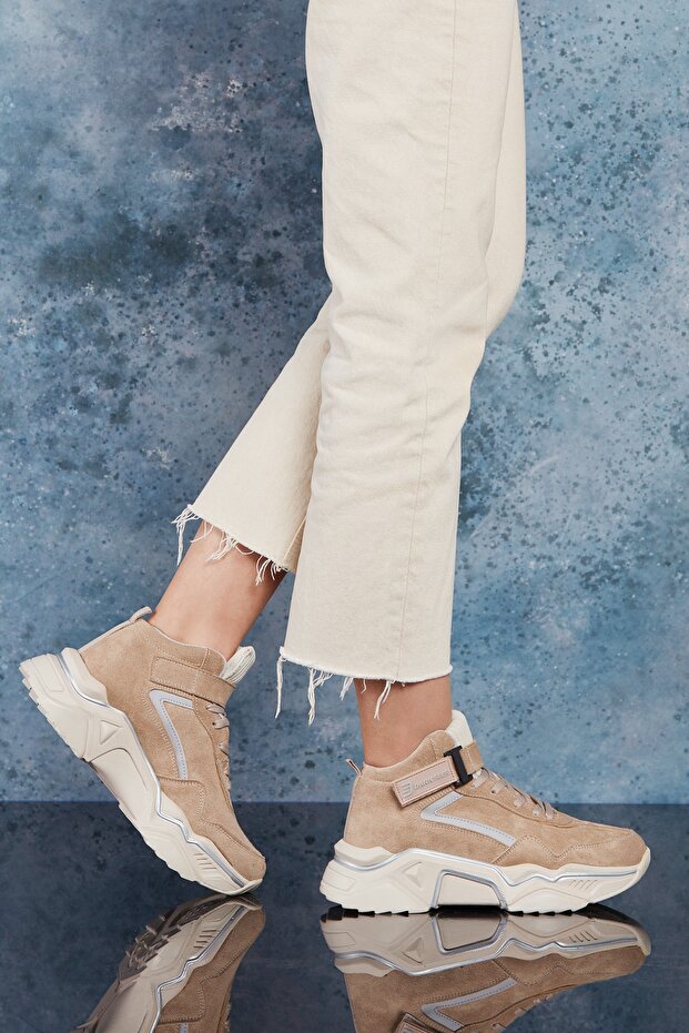 Bej Kadın Sneaker - 2