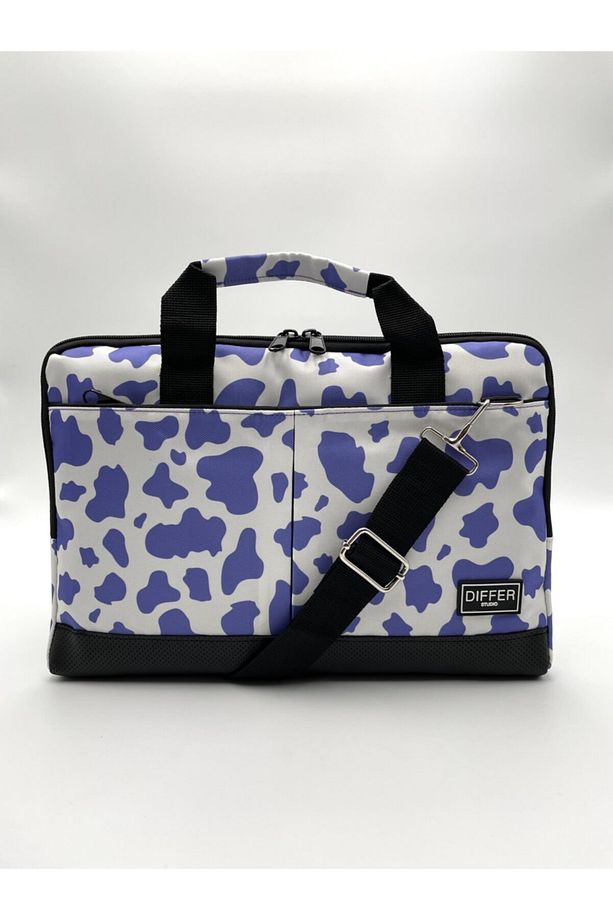 13.3'' & 14'' Inç Lila Inek Desenli Laptop/macbook/notebook/bilgisayar/evrak Çantası - 3