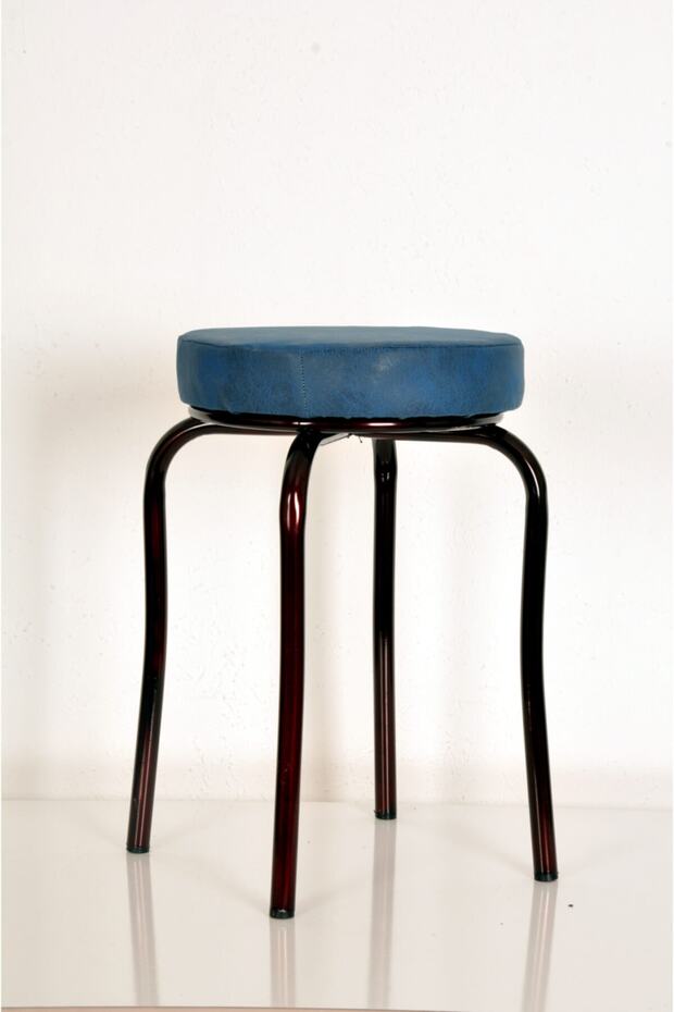 10 Pieces Navy Blue Luma Claret Red Profile Octopus Stool Metal Stool Kitchen Stool Thick Stool