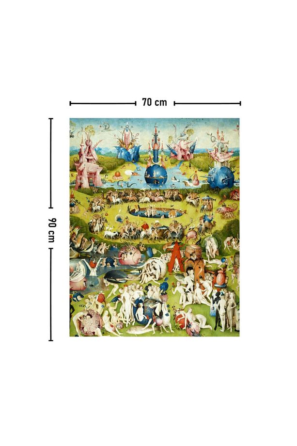 Hieronymus Bosch Dünyevi Zevkler Bahçesi Duvar Örtüsü Halısı 70x90 cm - 2