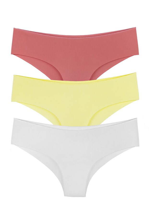 Women's Seamless Non-Marking Laser Cut Panties Set of 3