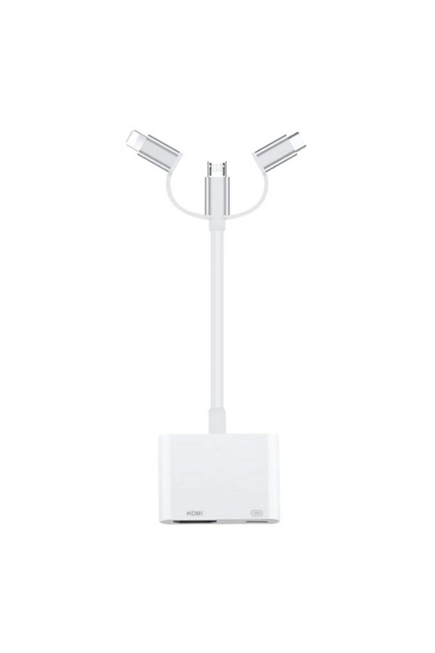 Ally 3 In1 Hdmı Dijital Av Adaptörü Iphone-android-usb Type C+micro Usb - 4