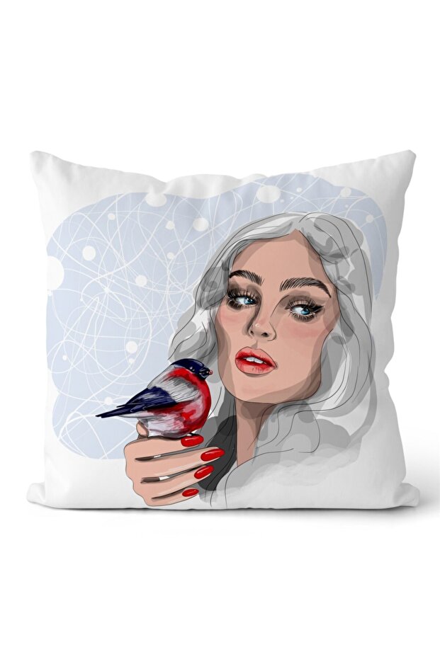 Double Sided Throw Pillow Cover Code: Kir3433 - 1