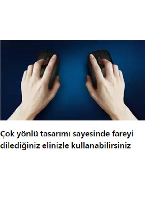 Bluetooth+wireless Mouse Çok Aygıtlı Sessiz Tasarım Spk7407b/00 - 3