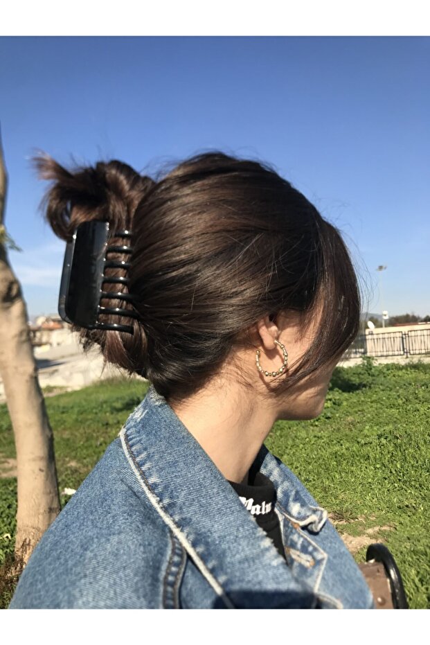 مزلاج مشبك مشبك أسود