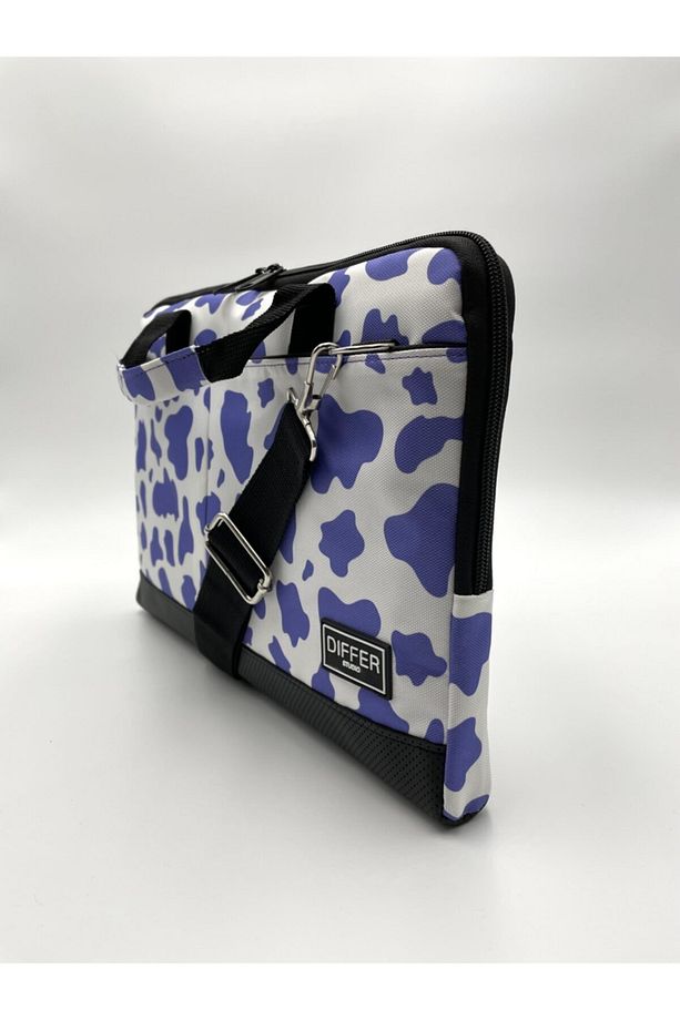 13.3'' & 14'' Inç Lila Inek Desenli Laptop/macbook/notebook/bilgisayar/evrak Çantası - 4