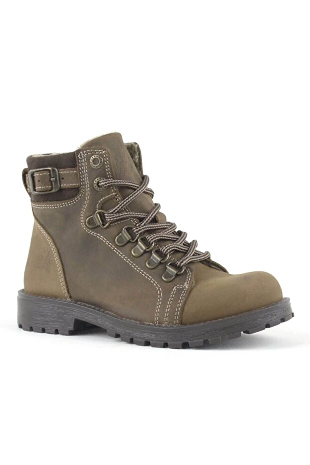 Sand Leather Zippered Unisex Boots
