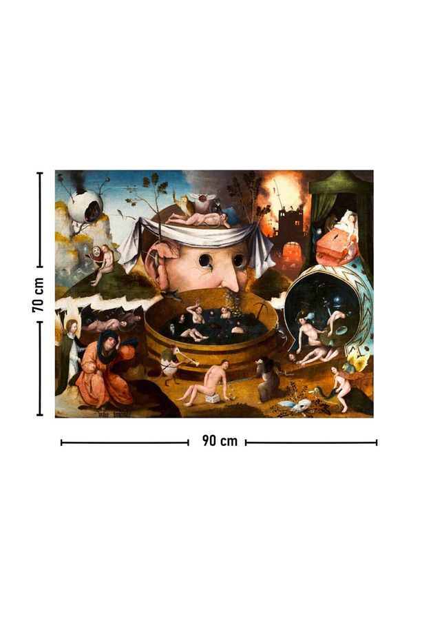Hieronymus Bosch Bir Tondal Vizyonu Duvar Örtüsü Halısı 70x90 Cm - 2
