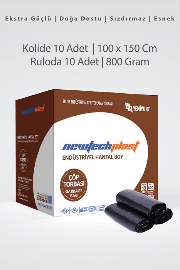 Hantal Boy 100x150 Cm 800 Gr. Çöp Poşeti - Torbası(KOLİ) - 1