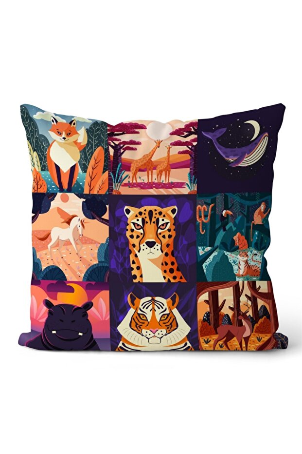 Double Sided Throw Pillow Cover Code: Kir3293 - 1