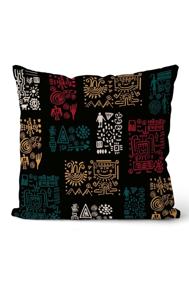 Double Sided Throw Pillow Cover Code: Kir3137 - 1
