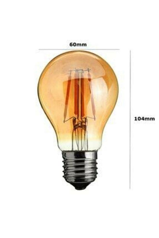 A60 Ampul 6watt Amber Rustik Dekoratif Led Ampul - 2