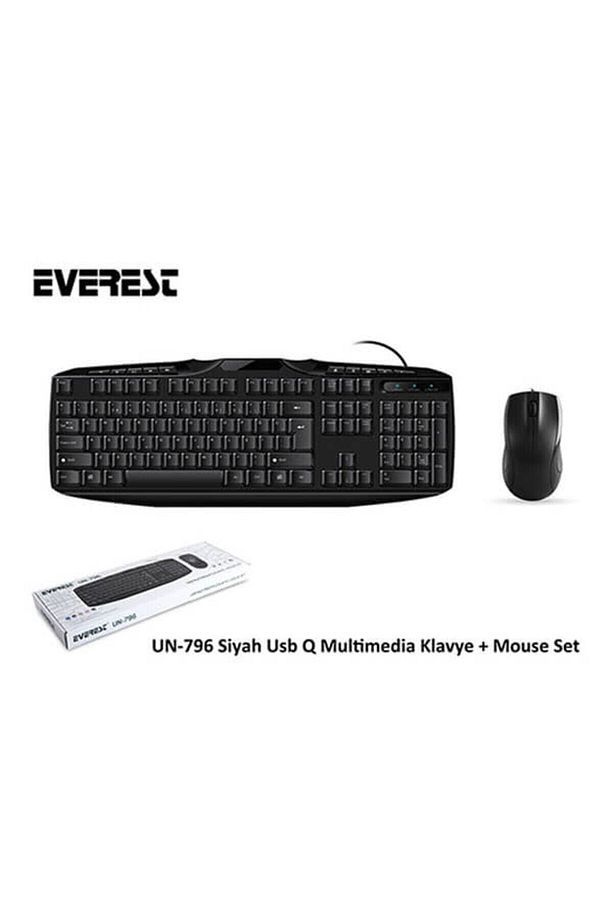 Un-796 Q Usb Siyah Klavye/mouse Set - 1
