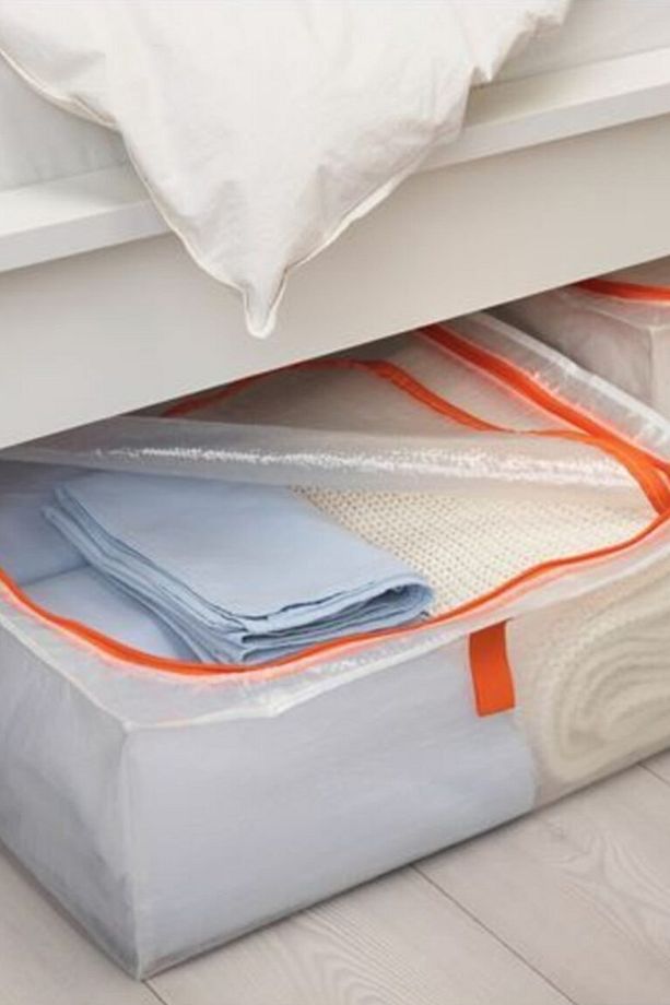 Parkla Düzenleme Kutusu Saklama Hurcu Yatak Altı Fermuarlı Hurç 55x49x19cm Df025 - 4