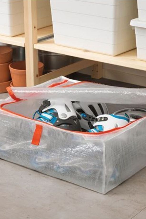 Parkla Düzenleme Kutusu Saklama Hurcu Yatak Altı Fermuarlı Hurç 55x49x19cm Df025 - 5