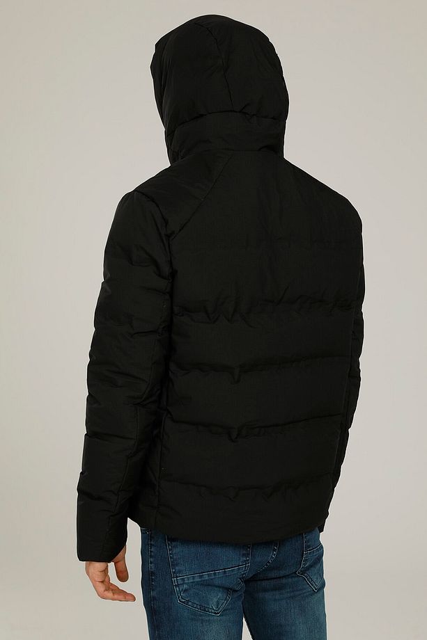 Sn22 Nolan Down Jacket 1p Siyah Erkek Kısa Kaban - 3