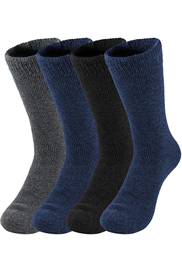 4 Pack Men's Thermal Socket Socks Thick Warm Quality Towel Socks