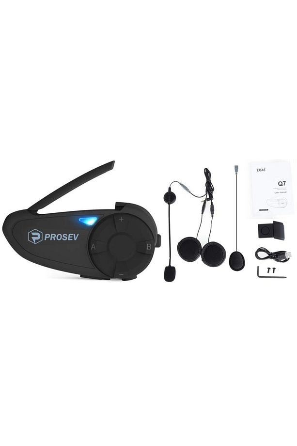 Motosiklet Kask Intercom Bluetooth PROSEV Q7 Intercom Uyumlu - 1