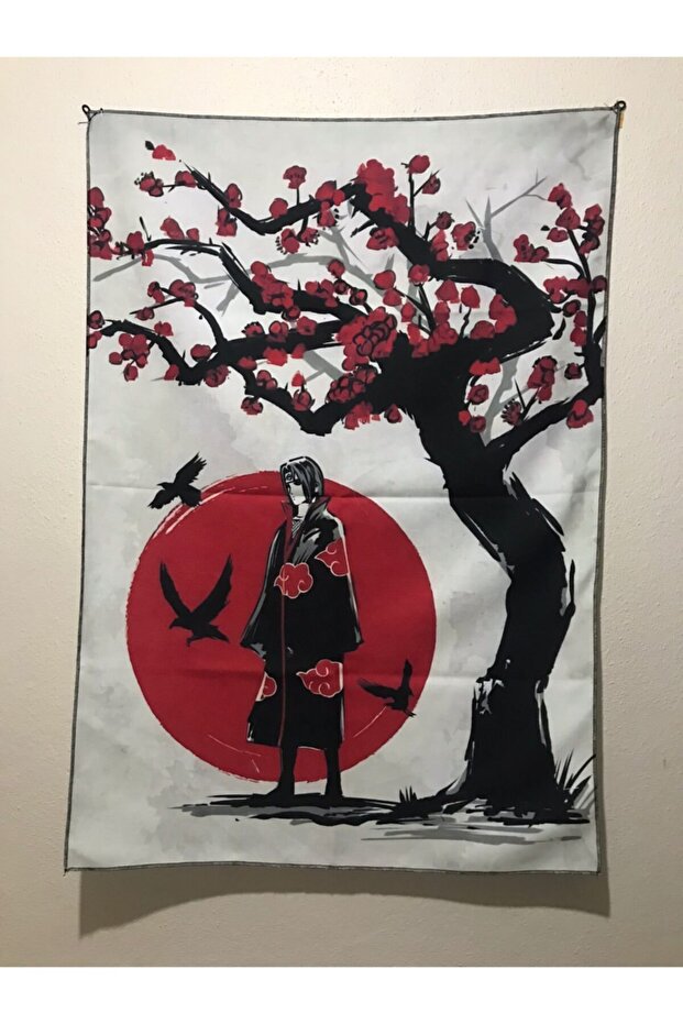 سجادة حائط بتصميم منقوش من Anime Itachi Uchiha