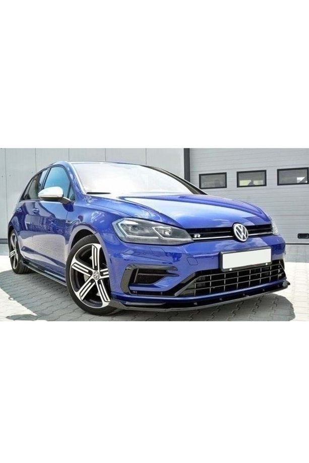 Vw Golf Mk 7,5 R Line Max Design Ön Lip Piona Black 2017 Ön Tampon Eki - 1