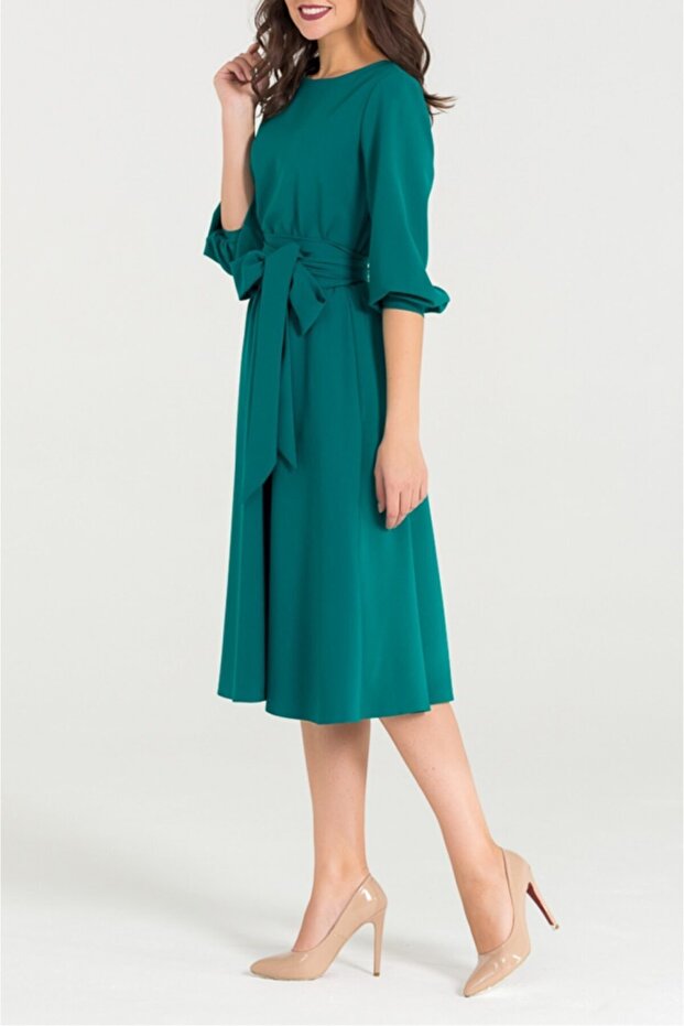 Yeşil Kloş Elbise - 1