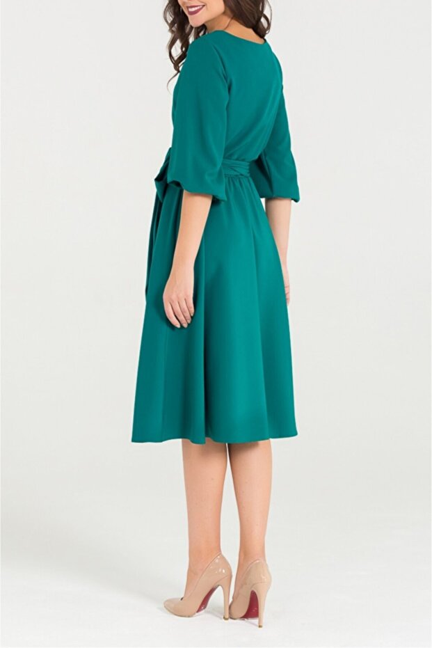 Yeşil Kloş Elbise - 2