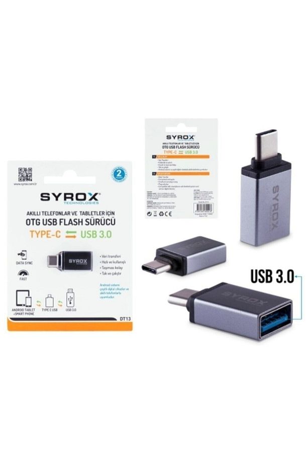 Dt13 Usb Dişi To Type-c Erkek Dönüştürücü Otg Çevirici Adaptör - 3