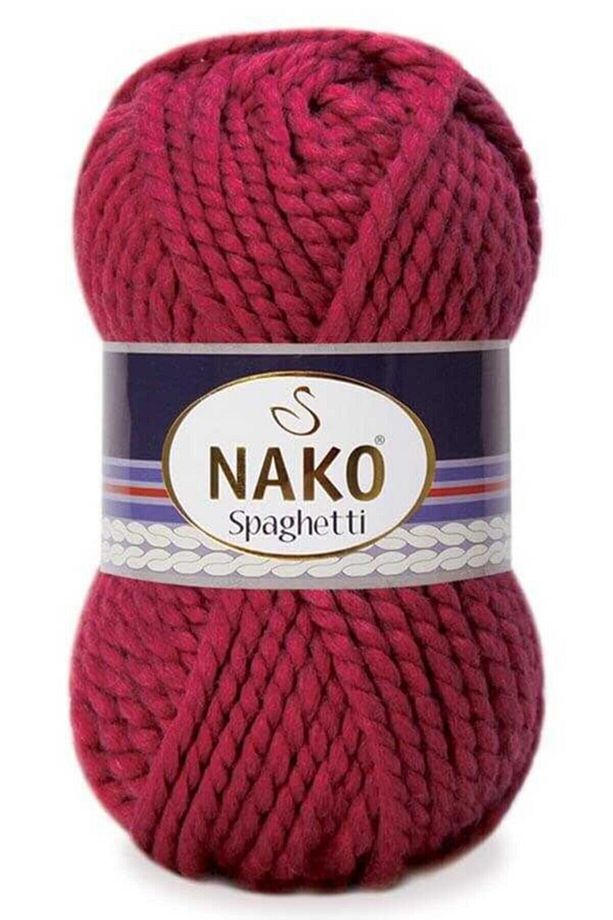 Spaghetti El Örgü Ipi Yelek Hırka Atkı Kazak Bere Ipi 3630 Vişne Çürüğü - 1
